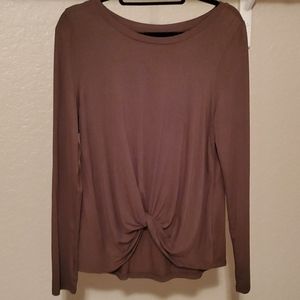 Z Supply Abbie Knot Front Knit Top, NWT, Size M